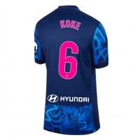 Camisa de time de futebol Atletico Madrid Koke #6 Replicas 3º Equipamento Feminina 2024-25 Manga Curta